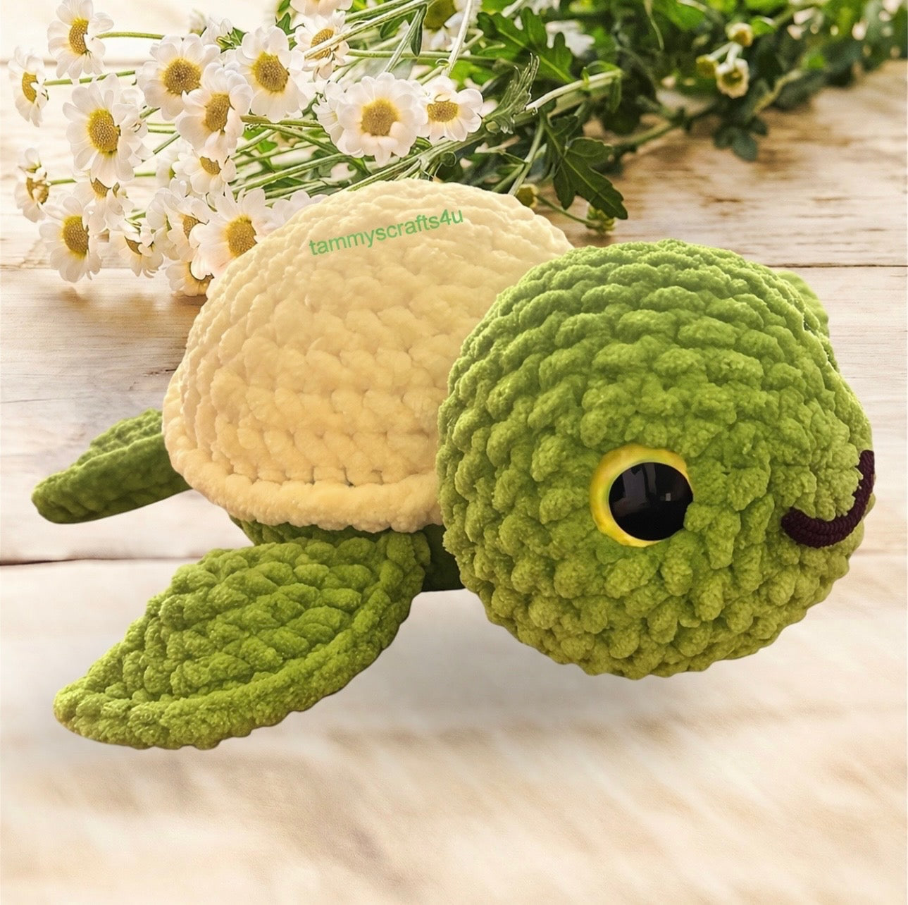 Crochet Turtle Amigurumi/Plushie-Medium