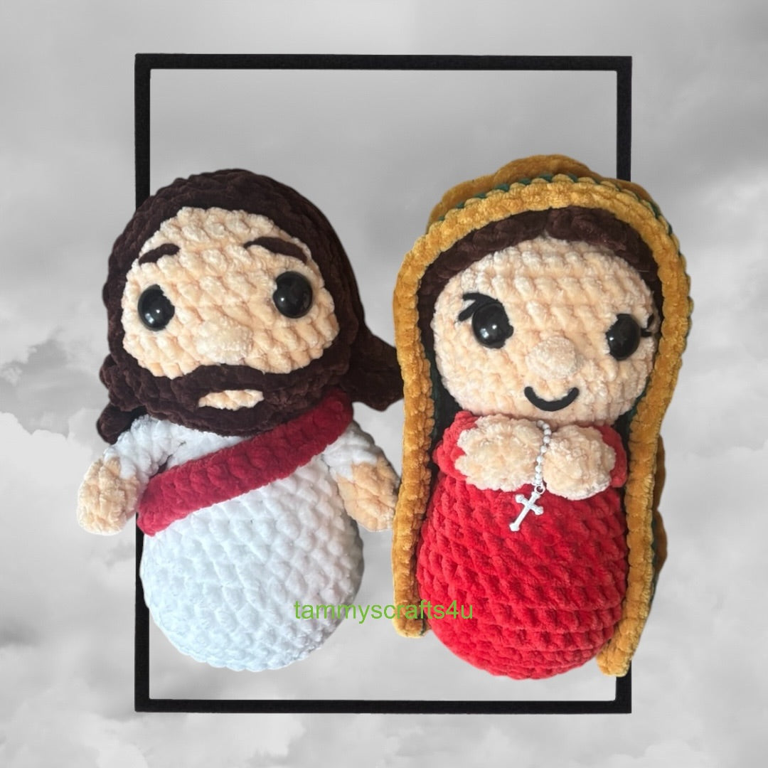 Crochet Dolls, Jesus and Mary