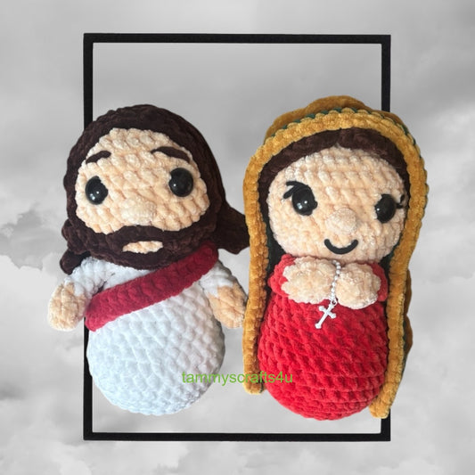 Crochet Dolls, Jesus and Mary